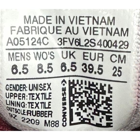 Converse NWOT Chuck Taylor all STar Lugge 2.0 Rugged Basics  M 6.5/W 8.5 A05124C - Picture 8 of 9